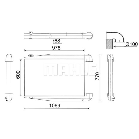 CI 396 000P - Intercooler, charger 