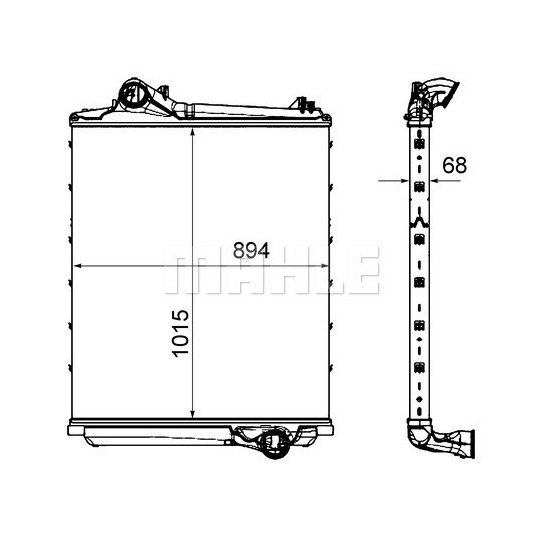 CI 452 000P - Kompressoriõhu radiaator 