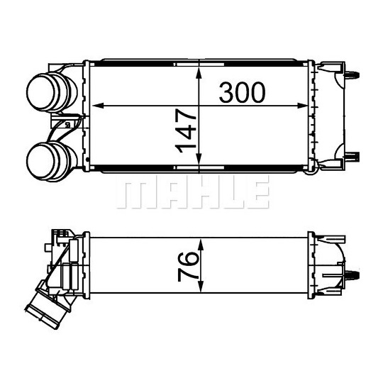 CI 367 000S - Intercooler, charger 