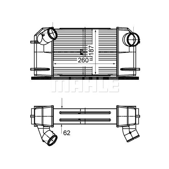 CI 503 000S - Intercooler, charger 