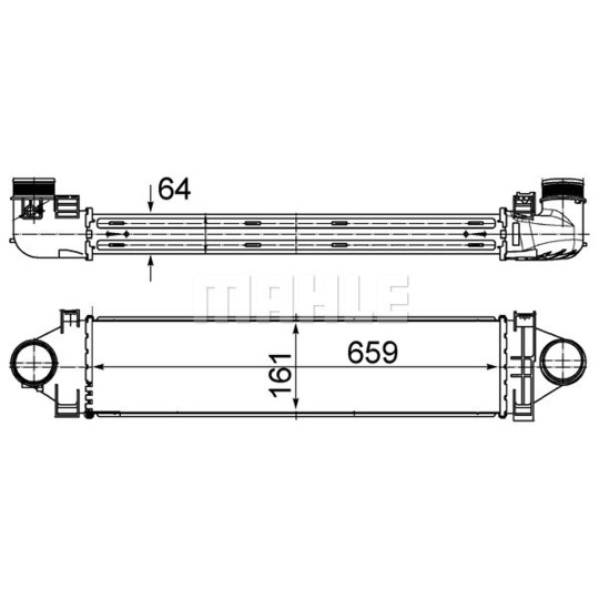 CI 501 000S - Kompressoriõhu radiaator 