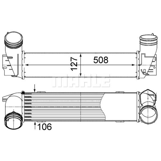 CI 490 000S - Intercooler, charger 