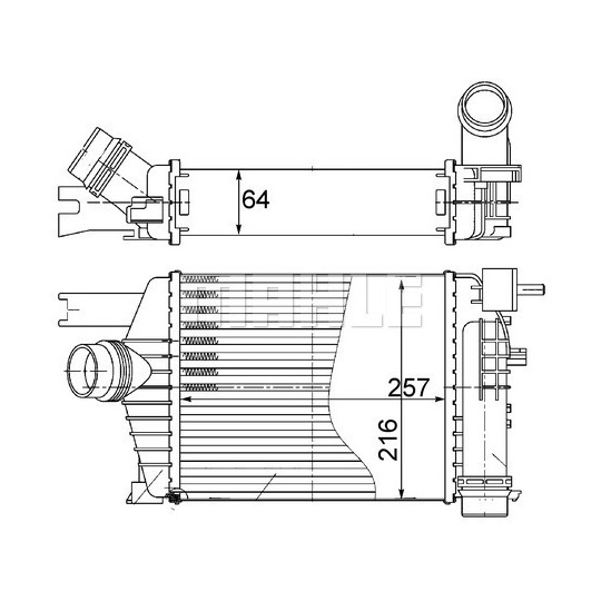 CI 498 000S - Kompressoriõhu radiaator 