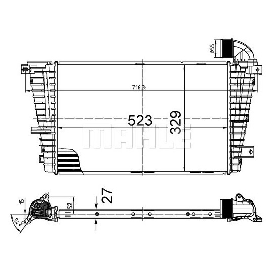 CI 513 000S - Laddluftkylare 