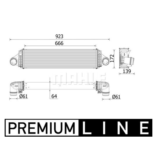 CI 550 000P - Kompressoriõhu radiaator 