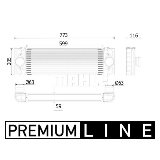 CI 543 000P - Välijäähdytin 