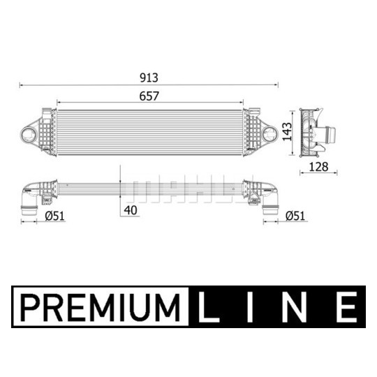 CI 551 000P - Kompressoriõhu radiaator 