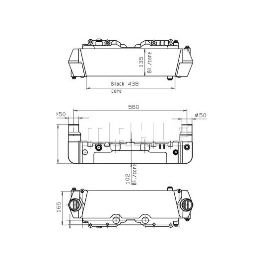 CLC 149 000P - õliradiaator, retarder 