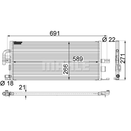 CIR 5 000P - Low Temperature Cooler, intercooler 