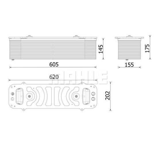 CI 699 000P - Intercooler, charger 