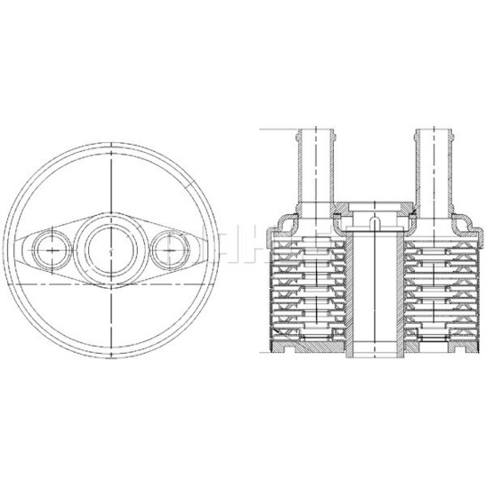 CLC 179 000S - Oljekylare, automatisk transmission 