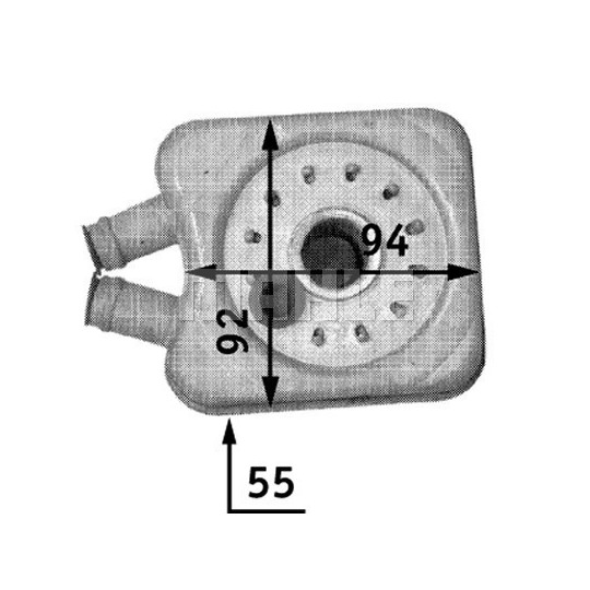 CLC 45 000S - Oil Cooler, engine oil 