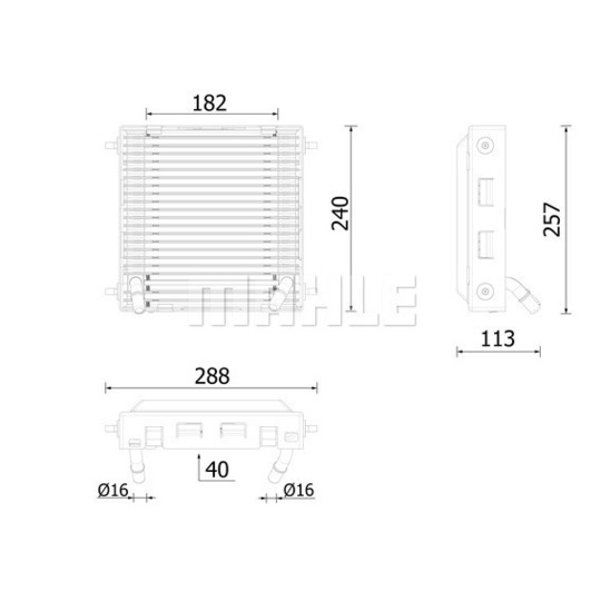 CLC 289 000P - Oil Cooler, engine oil 