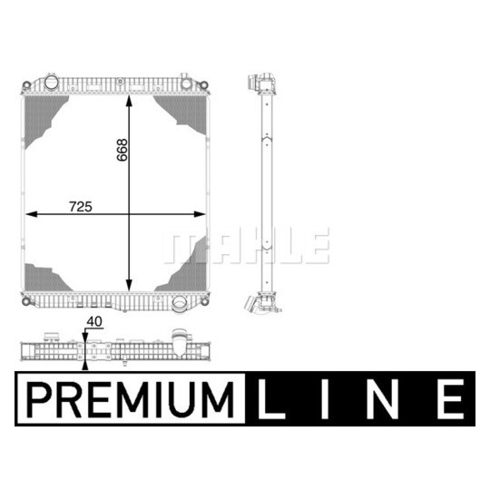 CR 100 000P - Radiator, engine cooling 