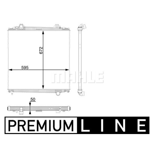 CR 106 000P - Radiator, engine cooling 