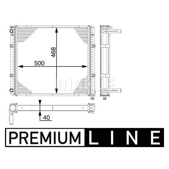 CR 118 000P - Radiator, engine cooling 