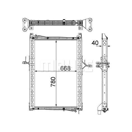 CR 1161 000P - Radiator, engine cooling 