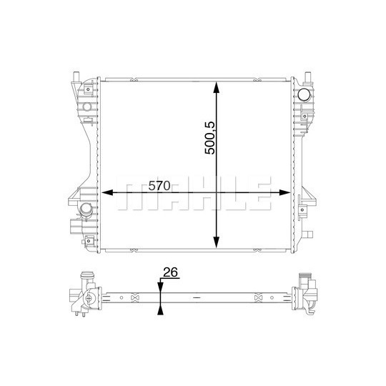 48460 IDE - Clé en zamak à empreinte double panneton - double barre