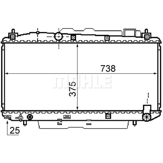 CR 1166 000S - Radiator, engine cooling 