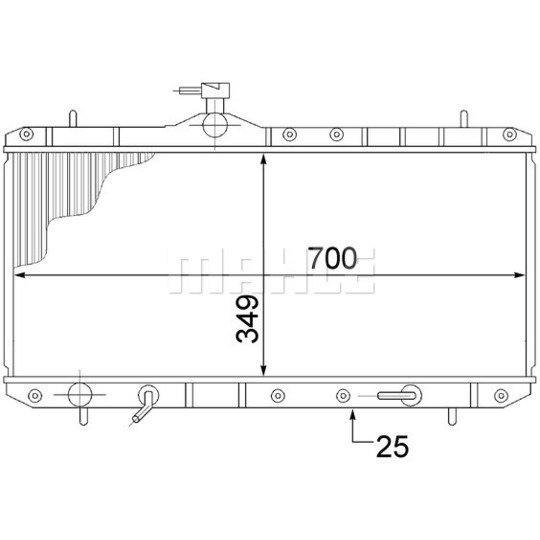 CR 1517 000S - Radiator, engine cooling 