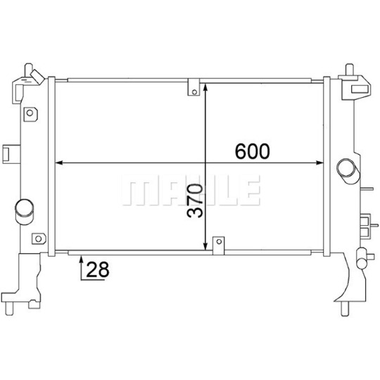 CR 1500 000S - Radiaator,mootorijahutus 