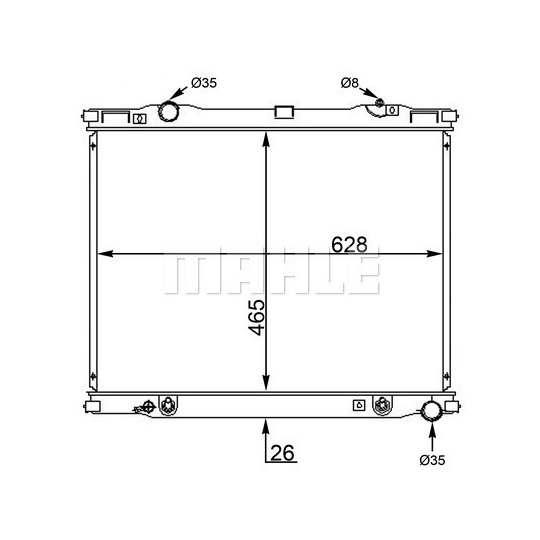 CR 1569 000S - Radiator, engine cooling 