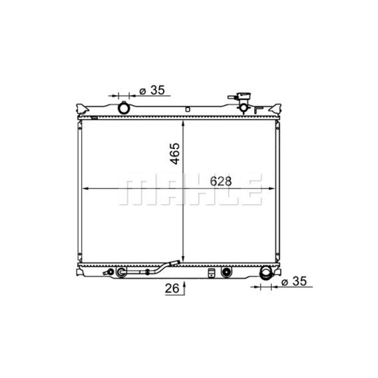 CR 1581 000S - Radiaator,mootorijahutus 