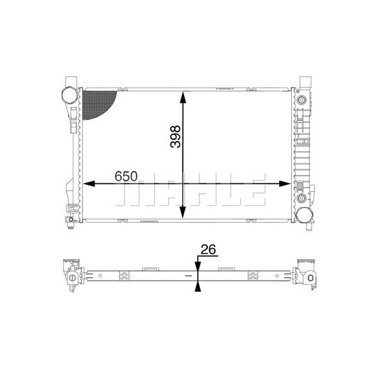 CR 1603 000S - Radiator, engine cooling 