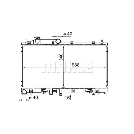 CR 1573 000S - Radiator, engine cooling 