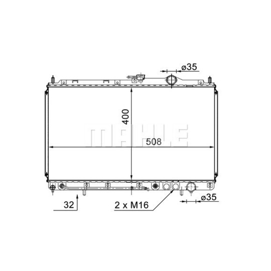 CR 1570 000S - Radiator, engine cooling 