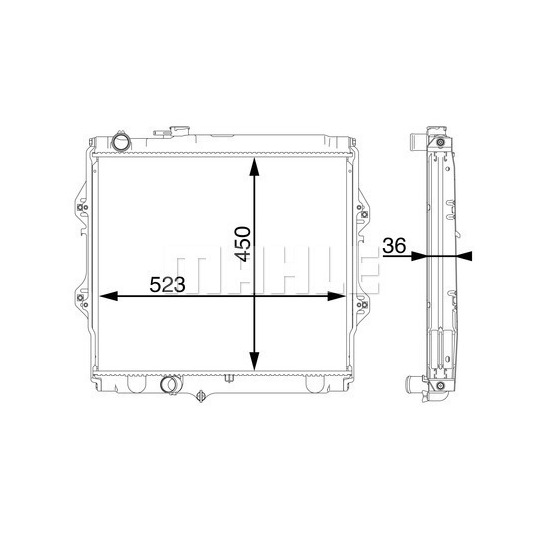 CR 1700 000S - Radiator, engine cooling 