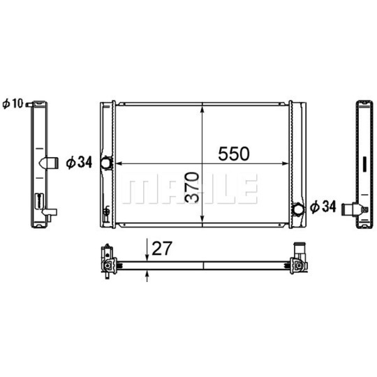 CR 1865 000S - Radiaator,mootorijahutus 