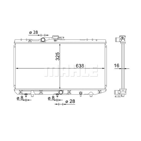 CR 1699 000S - Radiaator,mootorijahutus 