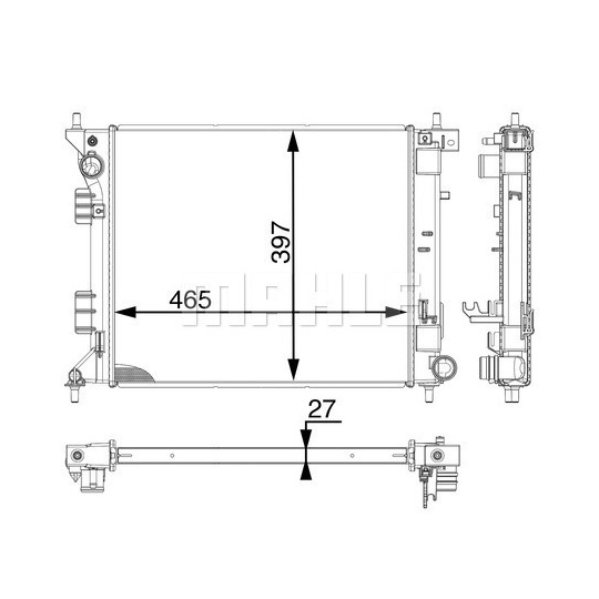 CR 1981 000P - Radiaator,mootorijahutus 