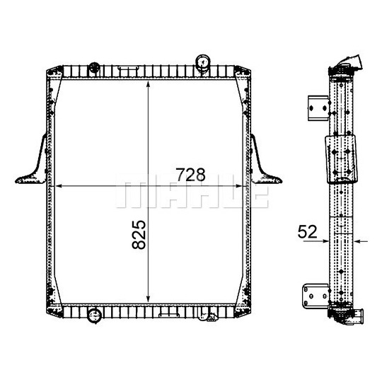 CR 2091 000P - Radiator, engine cooling 