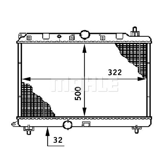 CR 207 000S - Radiaator,mootorijahutus 