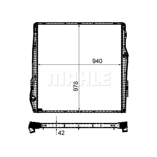 CR 2093 000P - Radiator, engine cooling 