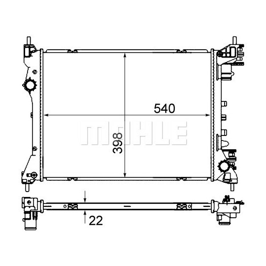 CR 2056 000S - Radiator, engine cooling 