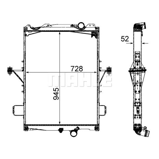 CR 2096 000P - Radiator, engine cooling 