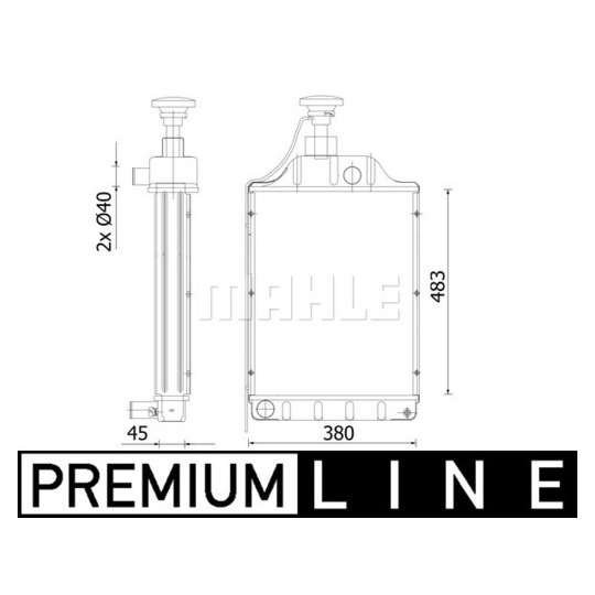 CR 2297 000P - Radiator, engine cooling 