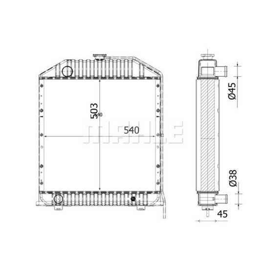 CR 2281 000S - Radiator, engine cooling 