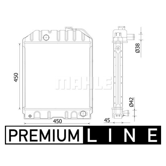 CR 2298 000P - Radiator, engine cooling 