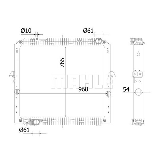 CR 2326 000S - Radiator, engine cooling 