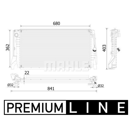 CR 2316 000P - Radiator, engine cooling 