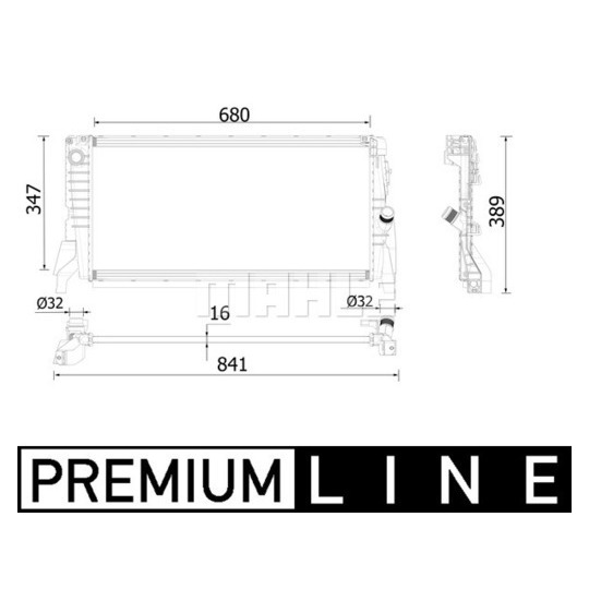 CR 2317 000P - Radiator, engine cooling 