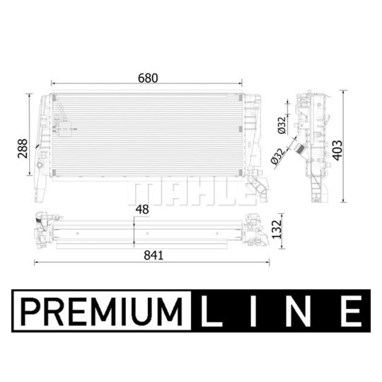 CR 2320 000P - Radiator, engine cooling 