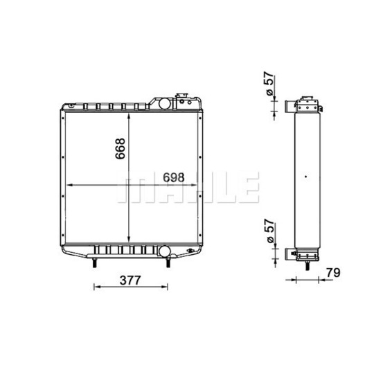 CR 2331 000S - Radiator, engine cooling 