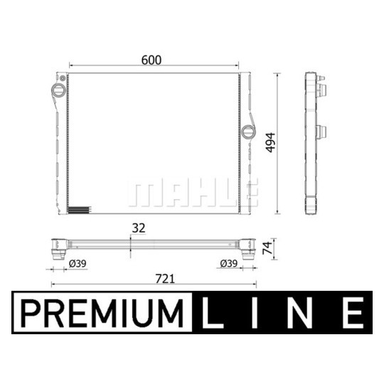 CR 2333 000P - Radiator, engine cooling 