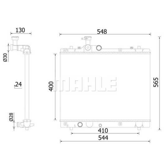 CR 2421 000S - Radiator, engine cooling 