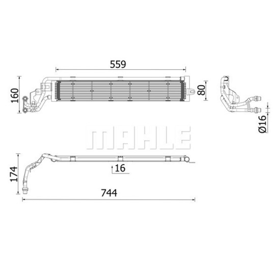 CR 2697 000P - Radiator, engine cooling 